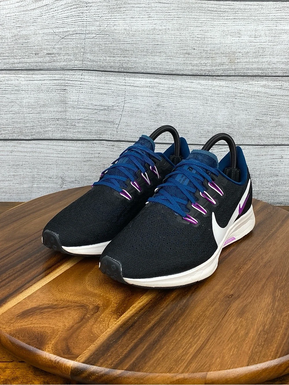 Air Zoom Pegasus 36 Black Valerian Blue Running Shoe AQ2210-012 Women’s Size 7